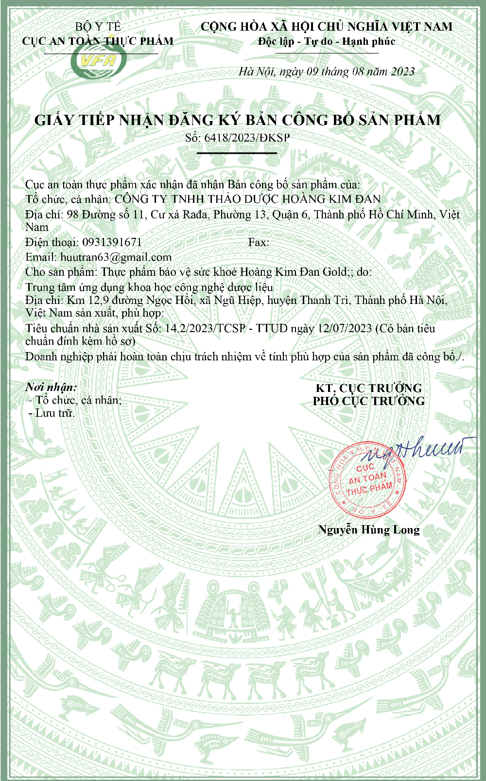 tăng cân hoàng kim đân gold
